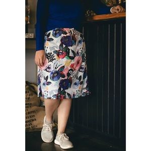 Women’s Regular Large Flower Print MOD Sports Skirt